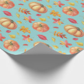 Pompoenpakpapier Cadeaupapier (Hoek)