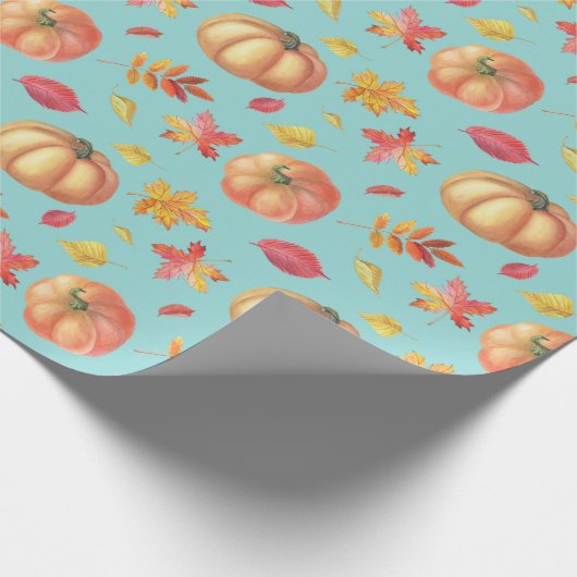 Pompoenpakpapier Cadeaupapier (Hoek)