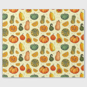 Pompoenpakpapier Cadeaupapier (Vlak)