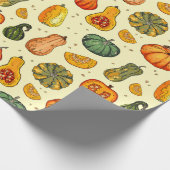 Pompoenpakpapier Cadeaupapier (Hoek)