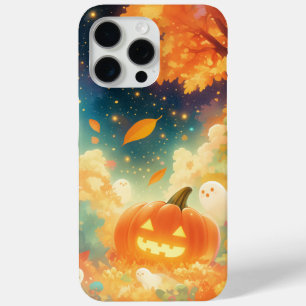 Pompoenpalen en vriendelijke geesten iPhone 15 pro max hoesje
