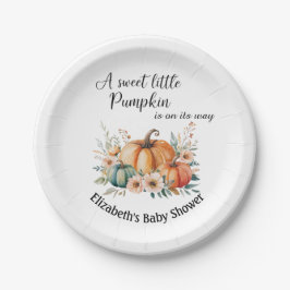  Pompoenpapier Borden voor Baby showers Papieren Bordje