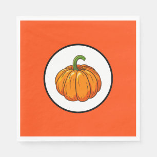 Pompoenpapier Napkin Servet