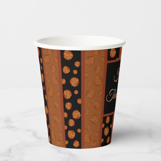 Pompoenpapierbakken Papieren Bekers (Voorkant)