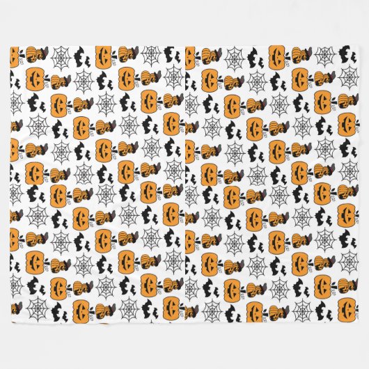 pompoenparade fleece deken (Voorkant (Horizontaal))