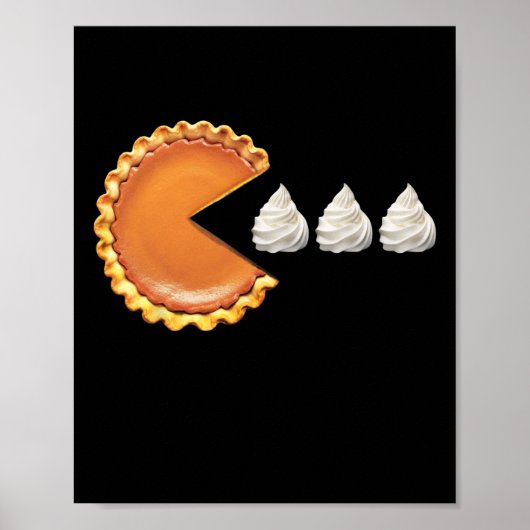 Pompoenpastei Thanksgiving Day Grappige Shirt Poster (Voorkant)