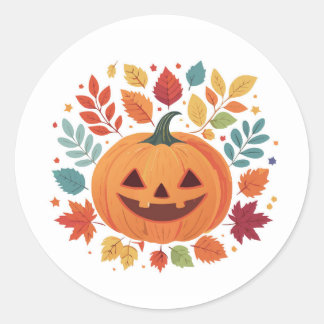 Pompoenpatch Stickers