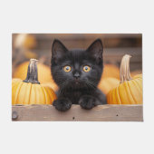 pompoenpatchkitten deurmat (Voorkant)
