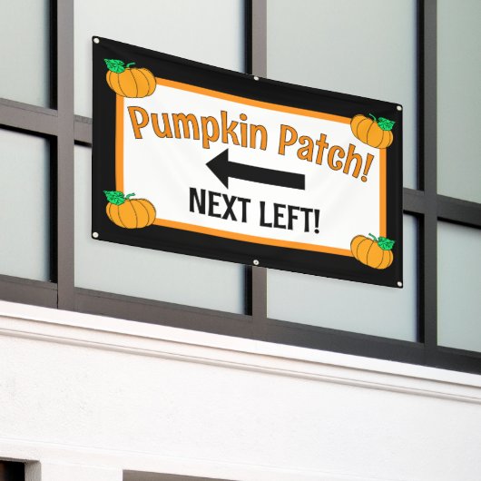 Pompoenpatchpijl Spandoek (Buitenkant Gebouw)