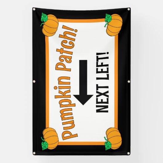 Pompoenpatchpijl Spandoek (Verticaal)