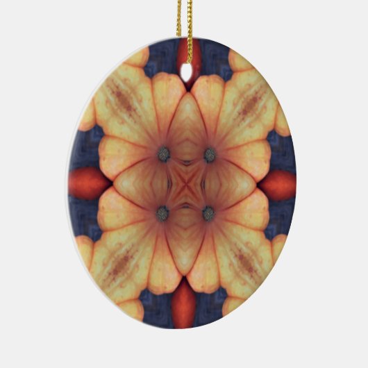 Pompoenpatronen - Herfst kleur - Thanksgiving Gift Keramisch Ornament (Rechts)