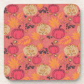 Pompoenpatroon Bier Onderzetter (Voorkant)