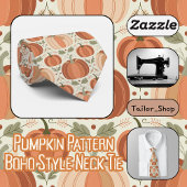 Pompoenpatroon Boho Style Stropdas