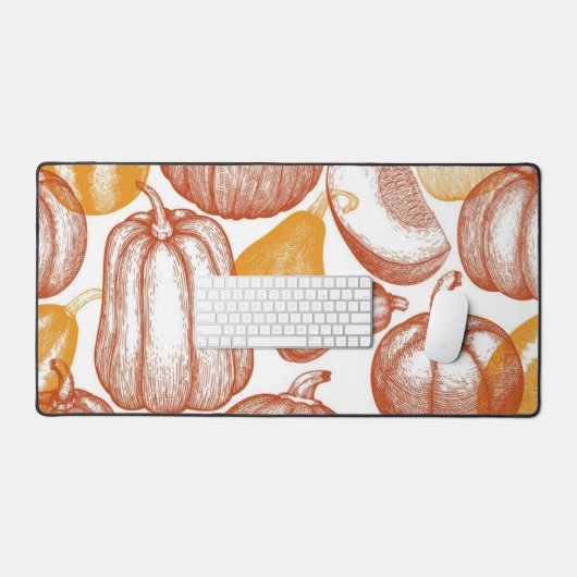 Pompoenpatroon Bureaumat (Keyboard & Muis)