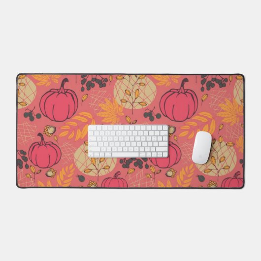 Pompoenpatroon Bureaumat (Keyboard & Muis)