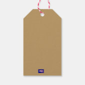 Pompoenpatroon cadeaukaart cadeaulabel (Achterkant)