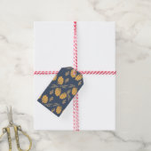 Pompoenpatroon cadeaukaart cadeaulabel (Met Touw)