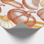 Pompoenpatroon Cadeaupapier (Hoek)