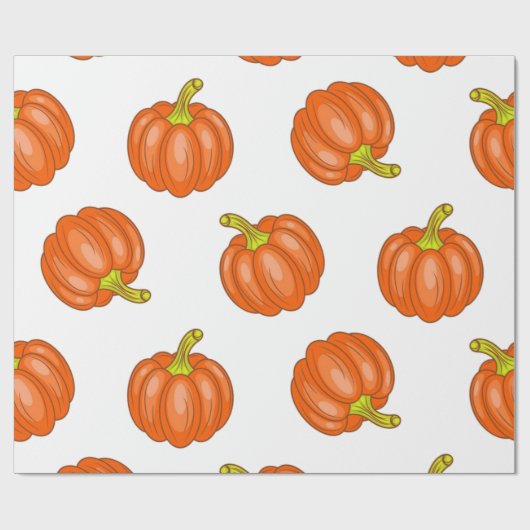 Pompoenpatroon Cadeaupapier (Vlak)