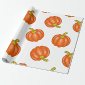 Pompoenpatroon Cadeaupapier (Uitgerold)