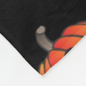 Pompoenpatroon Fleece Deken (Hoek)