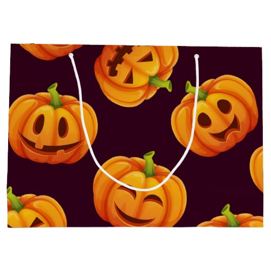 Pompoenpatroon Groot Cadeauzakje (Achterkant)