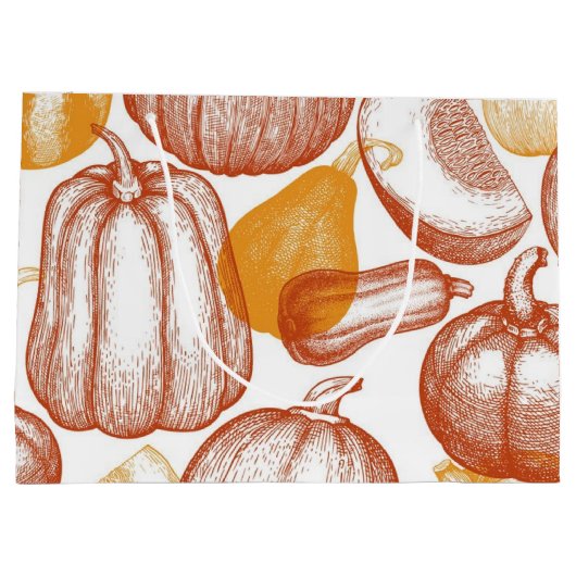 Pompoenpatroon Groot Cadeauzakje (Achterkant)