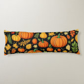 Pompoenpatroon Harvest Day Herfst Decor Lichaamskussen (Achterkant)