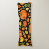 Pompoenpatroon Harvest Day Herfst Decor Lichaamskussen (Voorkant Verticaal)