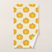 Pompoenpatroon Herfst geel Bad Handdoek (Handdoek)