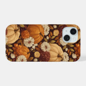 Pompoenpatroon Herfst Oogst Design iPhone 15 Case (Achterkant horizontaal)