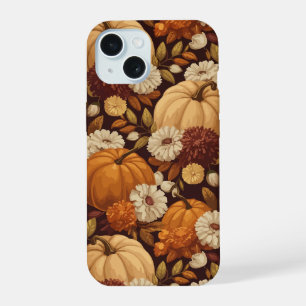 Pompoenpatroon Herfst Oogst Design iPhone 15 Case