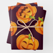 Pompoenpatroon Inpakpapier Vel (In situ)