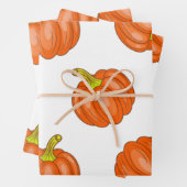 Pompoenpatroon Inpakpapier Vel (In situ)