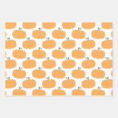 Pompoenpatroon  inpakpapier vel (Voorkant 2)