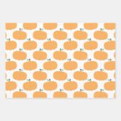 Pompoenpatroon  inpakpapier vel (Voorkant)