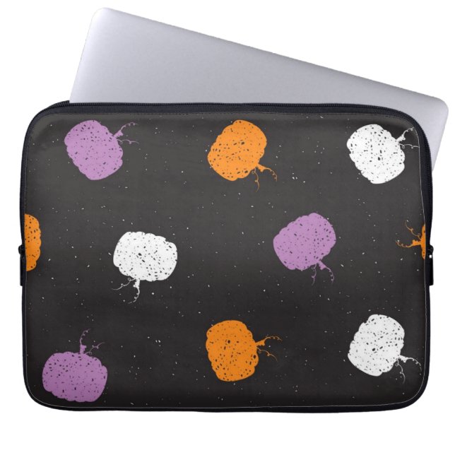 Pompoenpatroon Laptop Sleeve (Voorkant)