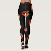 Pompoenpatroon Leggings (Achterkant)