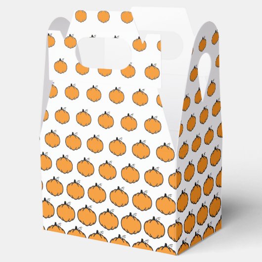 Pompoenpatroon op maat bedankdoosjes (Geopend)