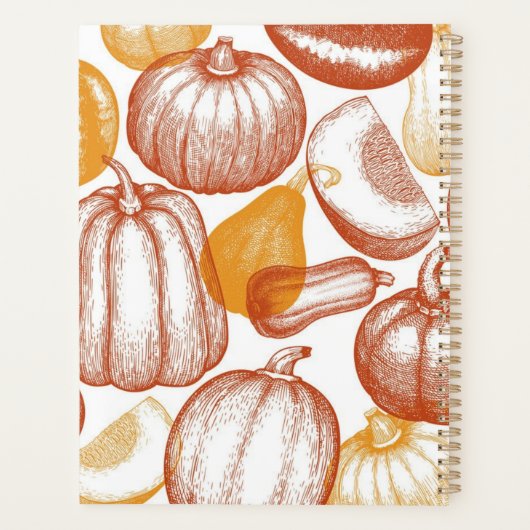 Pompoenpatroon Planner (Achterkant)