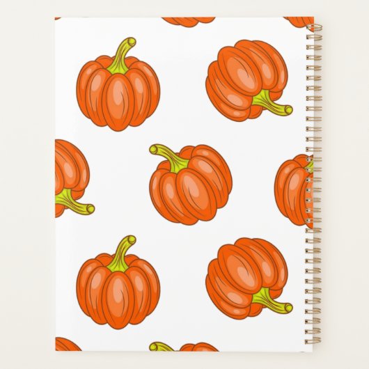 Pompoenpatroon Planner (Achterkant)