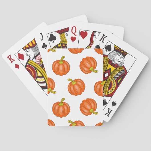 Pompoenpatroon Pokerkaarten (Achterkant)