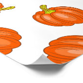 Pompoenpatroon Poster (Hoek)