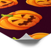 Pompoenpatroon Poster (Hoek)