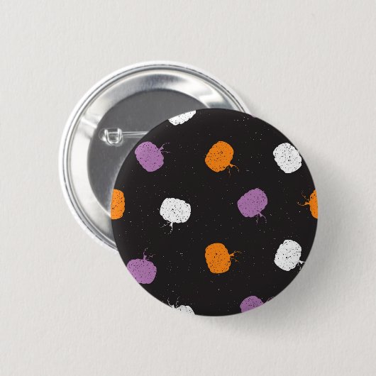 Pompoenpatroon Ronde Button 5,7 Cm (Voorkant /achterkant)