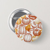 Pompoenpatroon Ronde Button 5,7 Cm (Voorkant /achterkant)