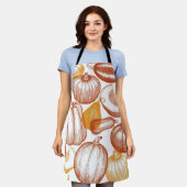 Pompoenpatroon Schort (Gedragen)