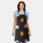 Pompoenpatroon Schort (Gedragen)