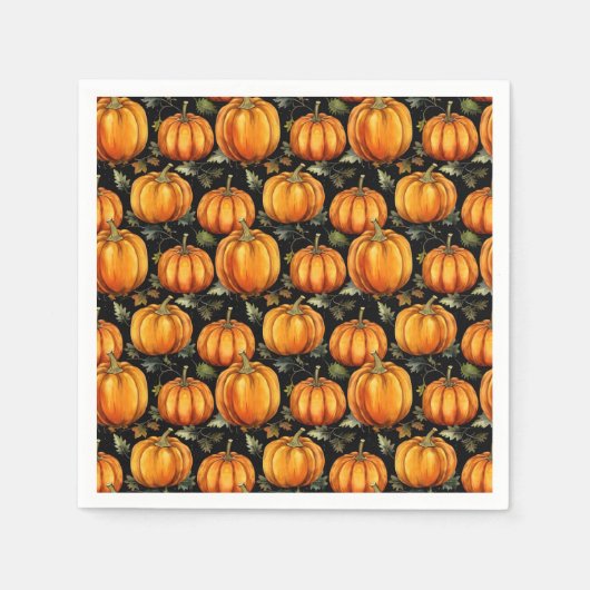 Pompoenpatroon Servet (Voorkant)