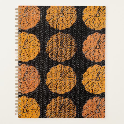 pompoenpatroon-Sinaasappel Planner (Voorkant)